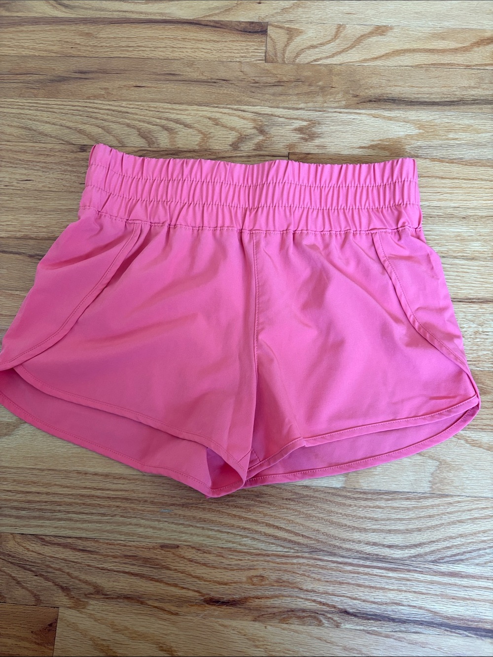 Vanilla Star Hot Pink Elastic-Waist Athletic Shorts